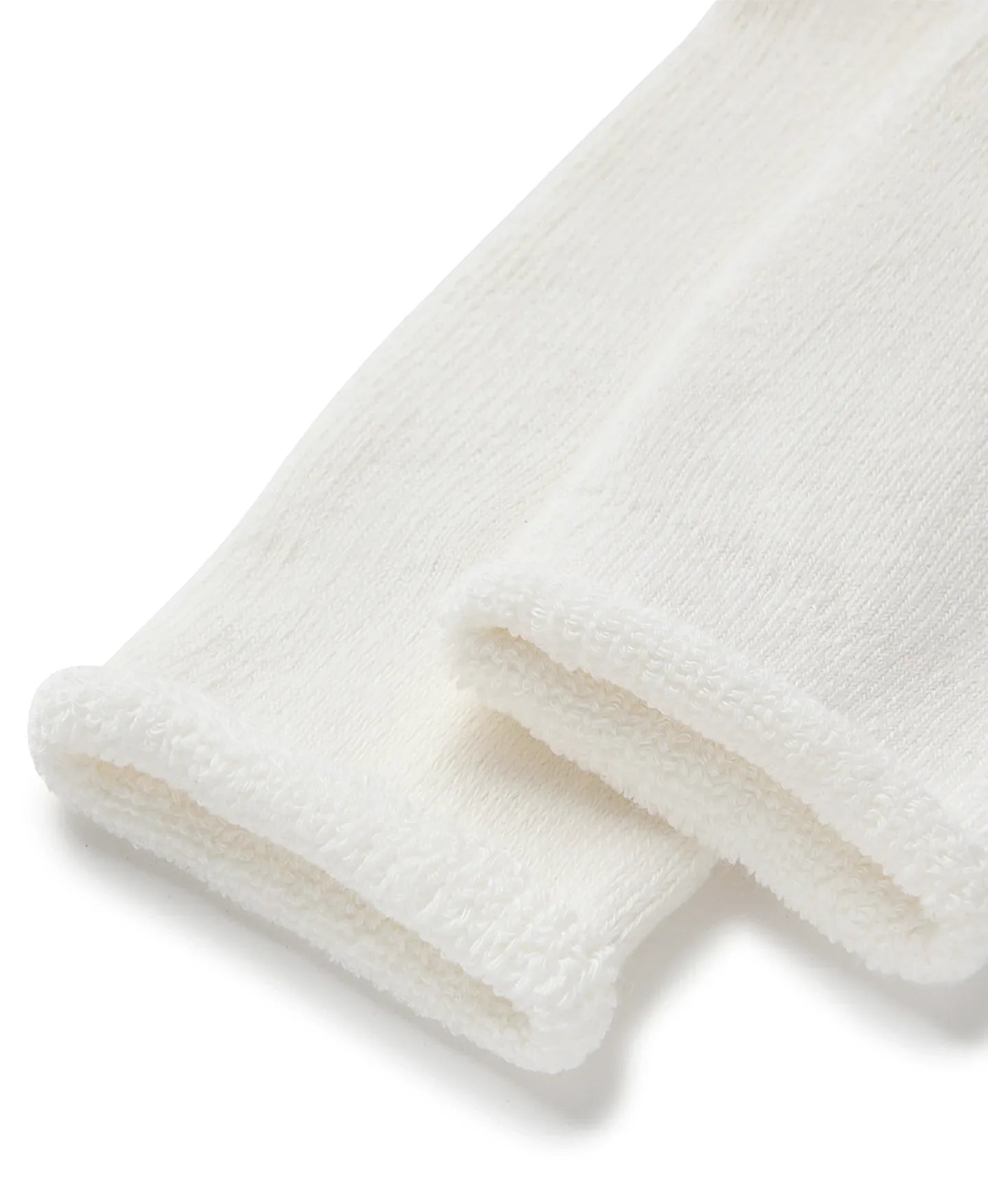 TERRY 'BONE WHITE' SOCKS - NOFP STUDIOS