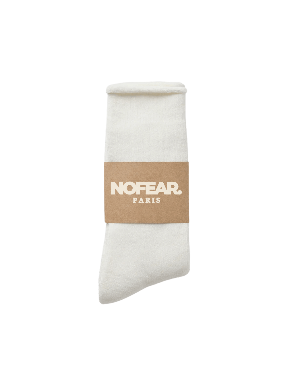 TERRY 'BONE WHITE' SOCKS - NOFP STUDIOS