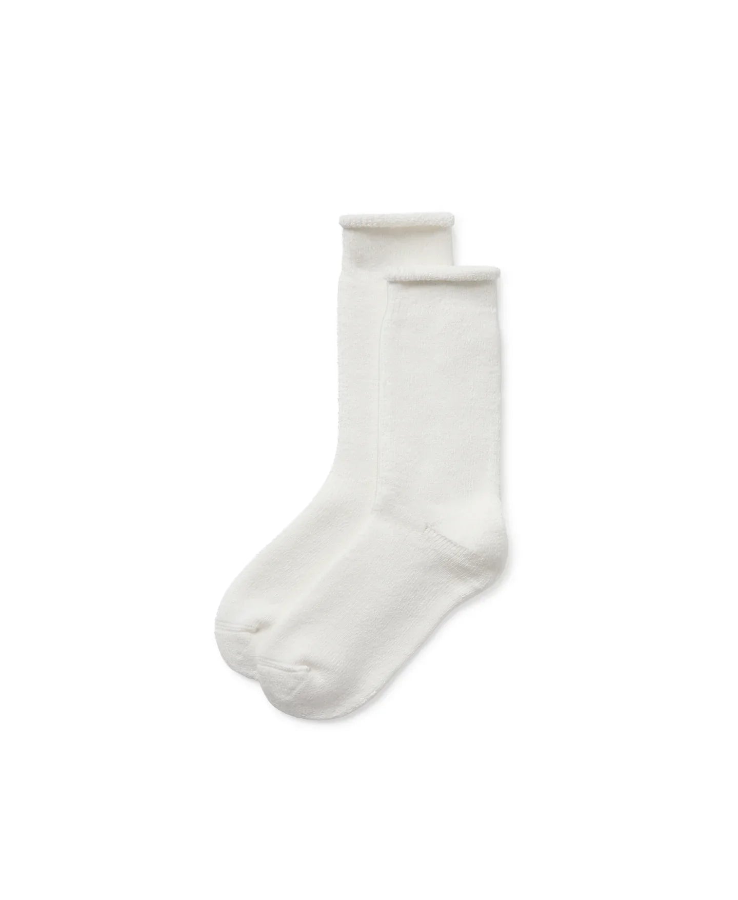 TERRY 'BONE WHITE' SOCKS - NOFP STUDIOS