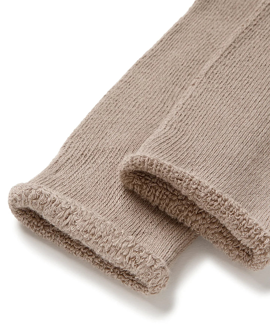 TERRY 'TAUPE' SOCKS - NOFP STUDIOS